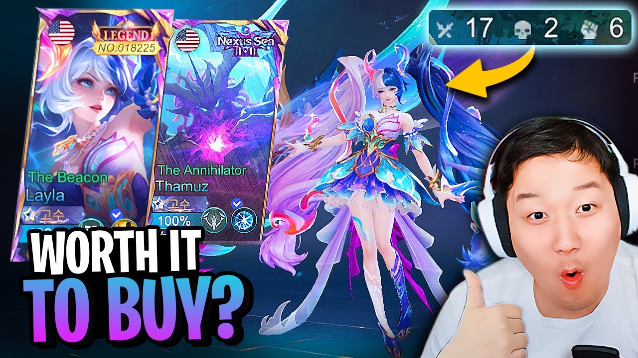 Сколько стоят новые облики Лейлы Маяк и Тамуза Аннигилятора? | MLBB Nexus Sea Skins