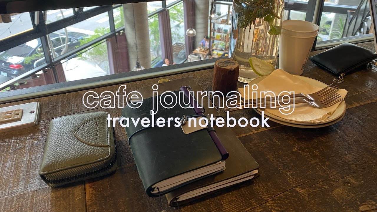 cafe journaling vlog ☕️ traveler's notebook (no speaking & relaxing)