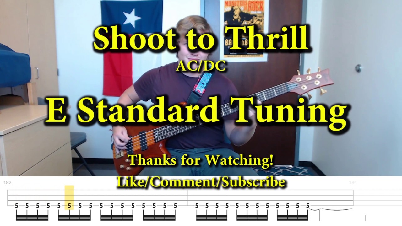 Shoot to Thrill  - AC/DC (Bass Cover with Tabs)