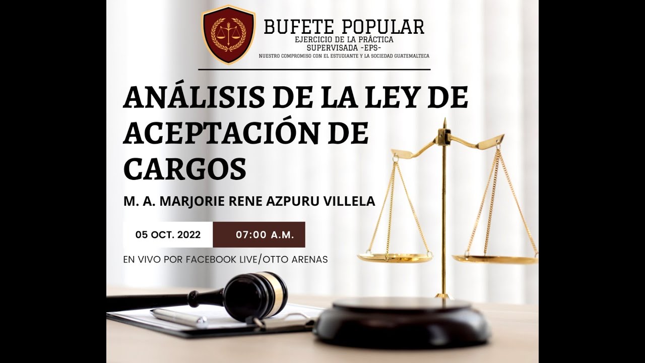 Análisis de la Ley de Aceptación de Cargos Guatemala