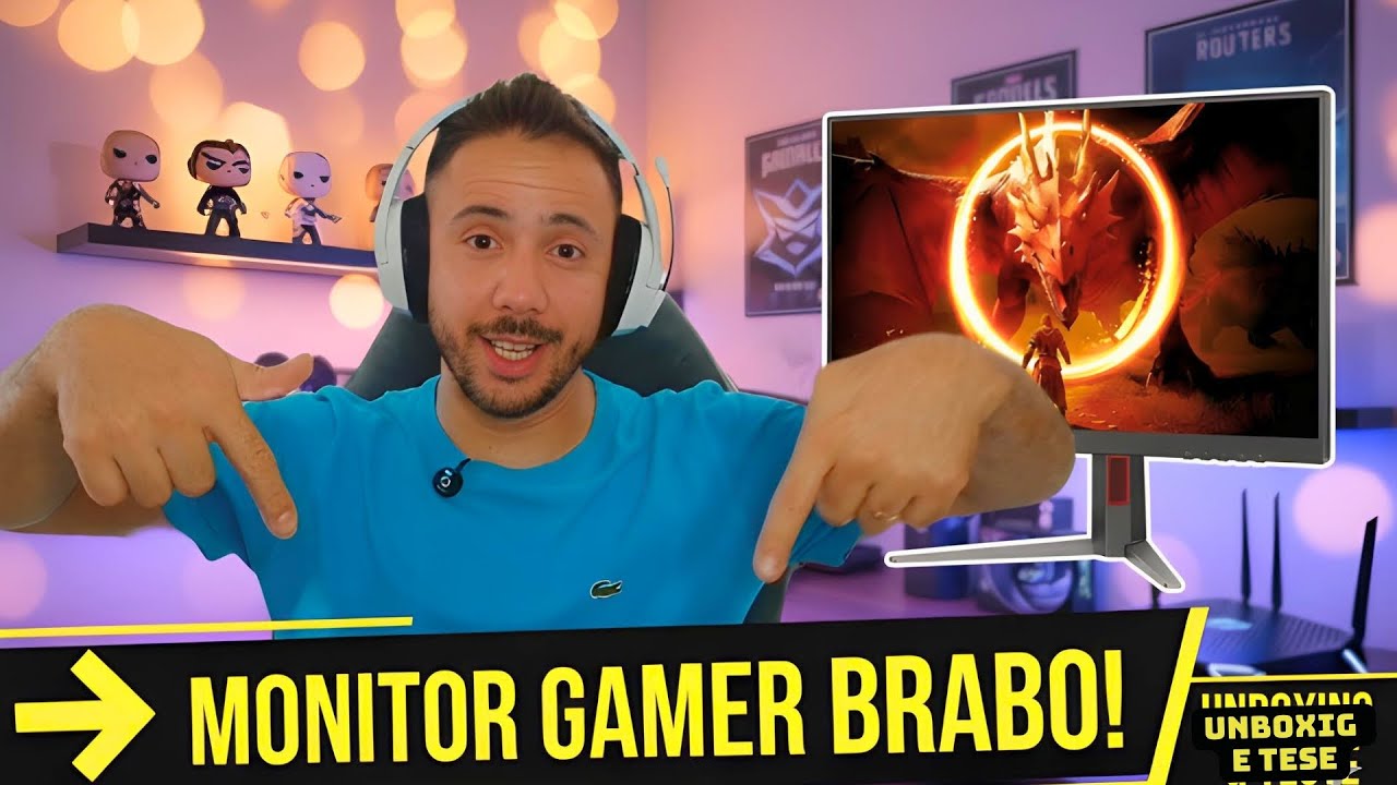 AOC AGON QHD 180HZ VALE A PENA? | UNBOXING E TESTE