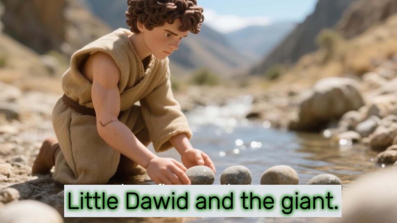 Little Dawid and the giant.A bible story