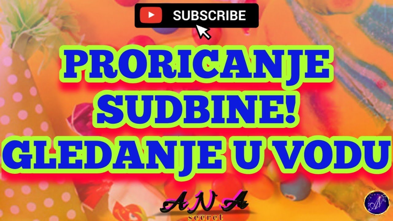 PRORICANJE SUDBINE! GLEDANJE U VODU! #anasecret #tarot #tarotreading
