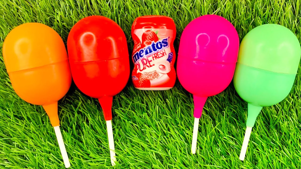 🌈 Satisfying Video | Kinder Surprise and Corby FunEgg ASMR Opening - YummyRainbow Candy LollipopsI