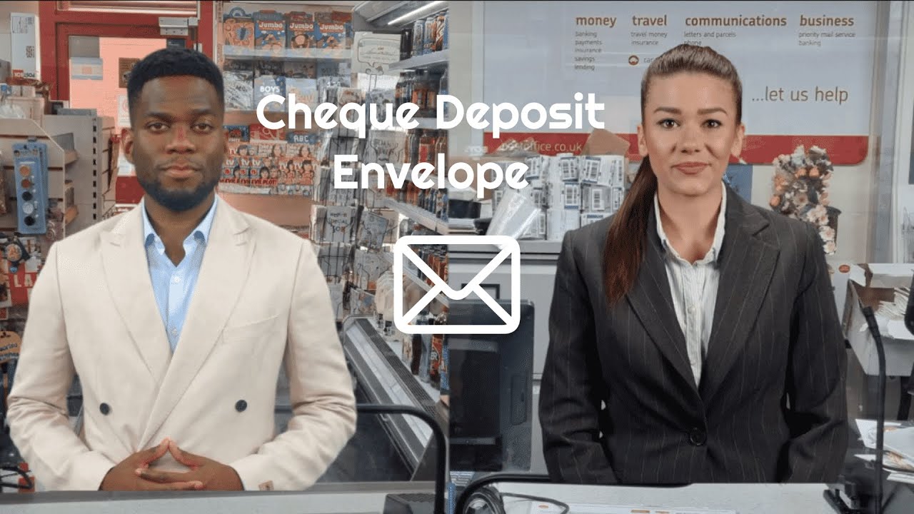 How to process a cheque deposit envelope in your high street bank account | cheque deposit envelope