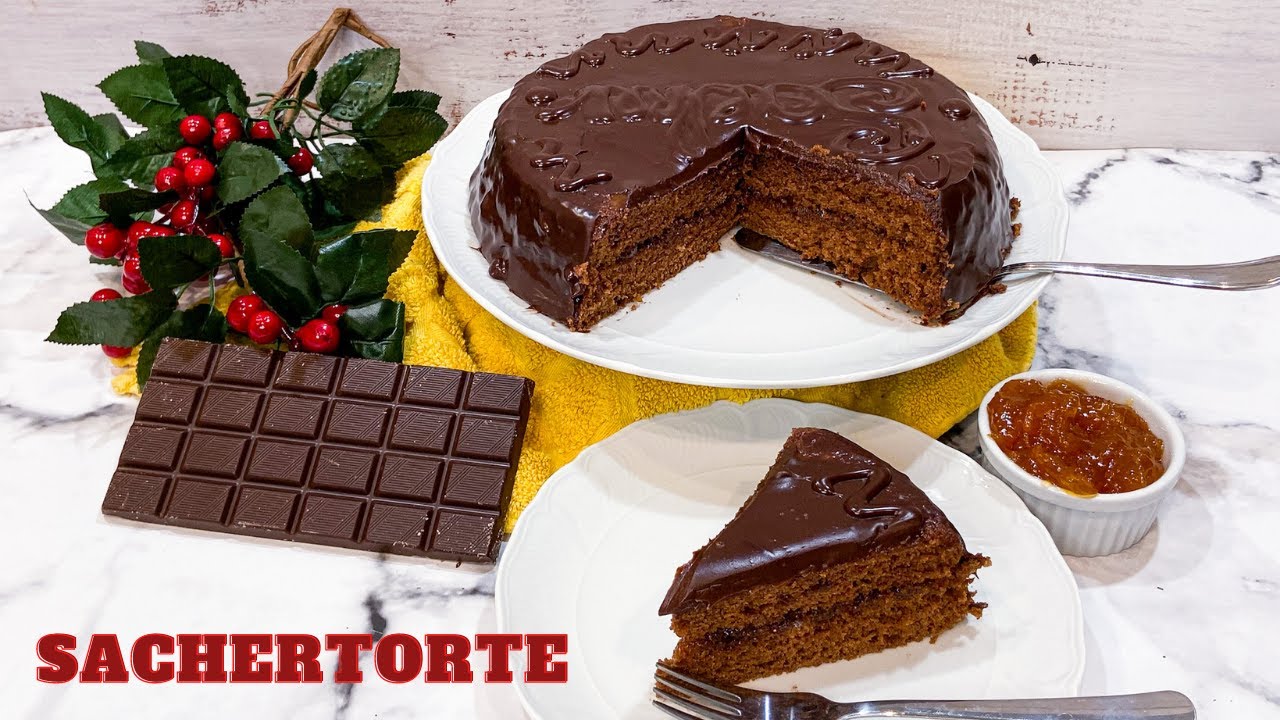 HOW TO MAKE AUSTRIAN SACHERTORTE RECIPE (CHOCOLATE CAKE WITH APRICOT FILLING) - Alice Contesini