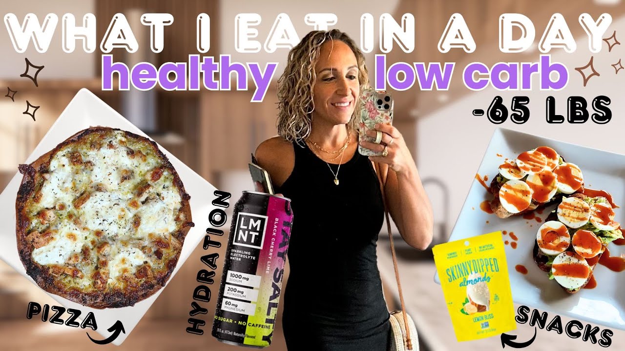 *NEW* What I eat in a day | high protein, healthy low carb meals, snack + my workout