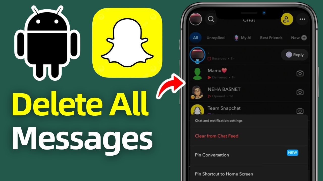 How To Delete All Snapchat Messages Easily! | Delete Snapchat Chats Permanently