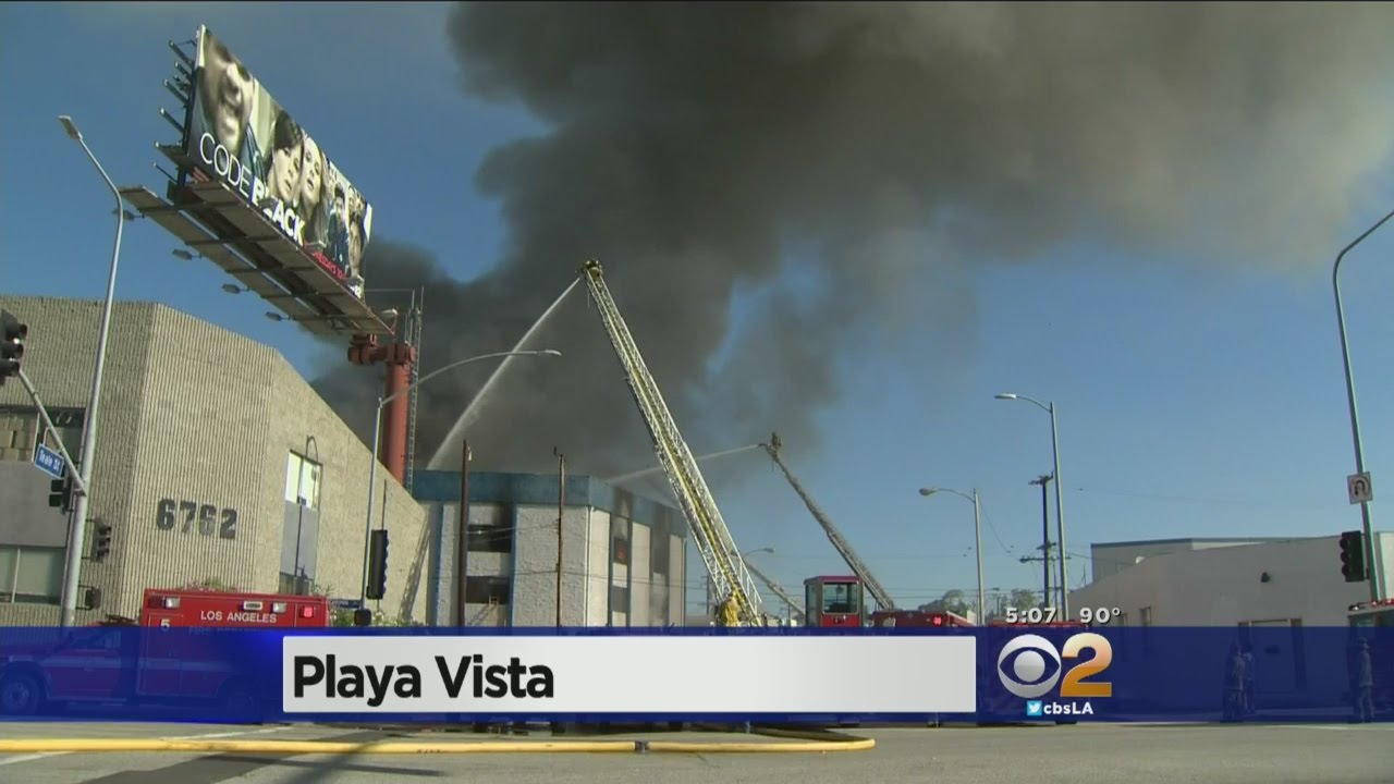 Firefighters Battle 3-Story Structure Fire Near Playa Del Rey