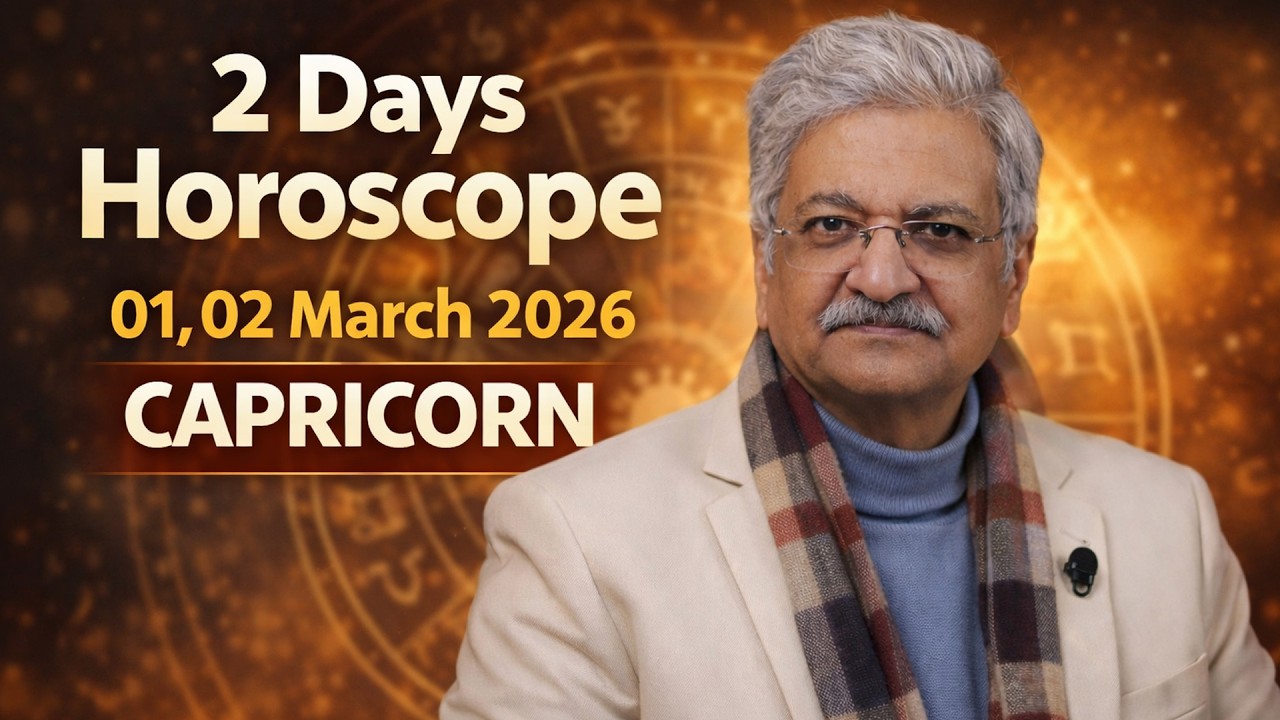 Capricorn Weekly Horoscope  | 01, 02 March2026 |  Syed M Ajmal Rahim