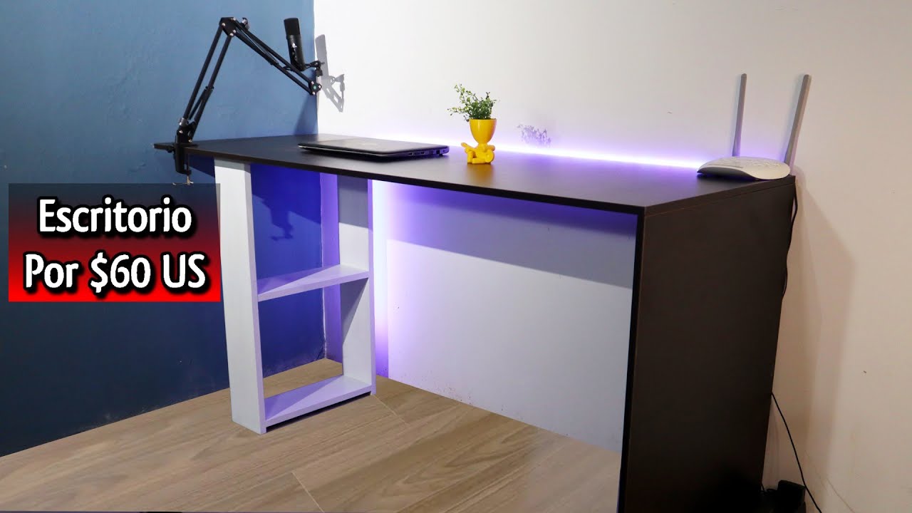 Cómo hacer un escritorio moderno por $60 con Supercor RH y madera de pino
