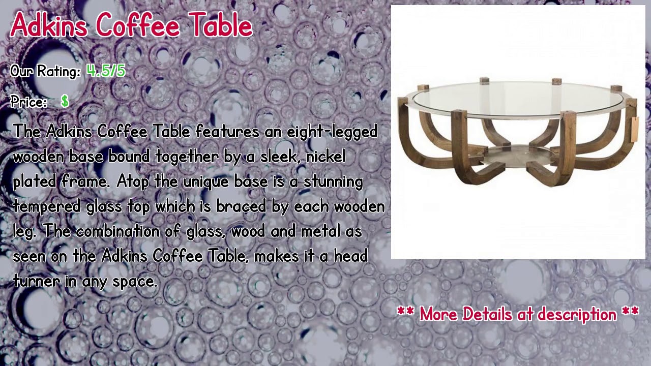 Top 10 Traditional Round Coffee Tables In 2019