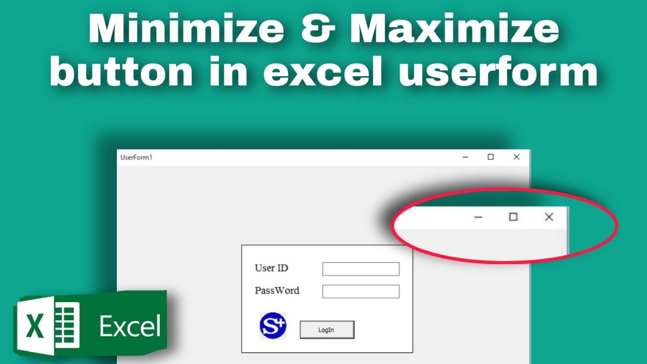 Minimize and maximize in excel userform (Advance)