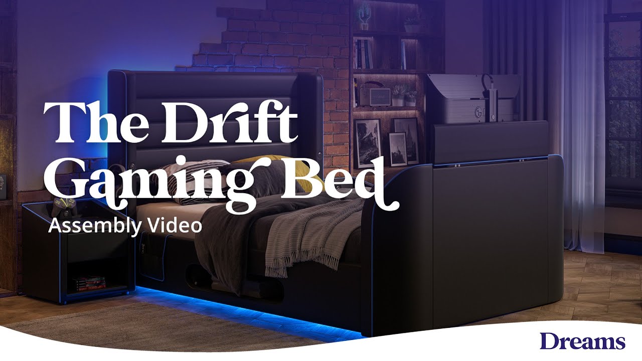 Drift Gaming Ottoman TV Bed Assembly Video | Dreams Beds