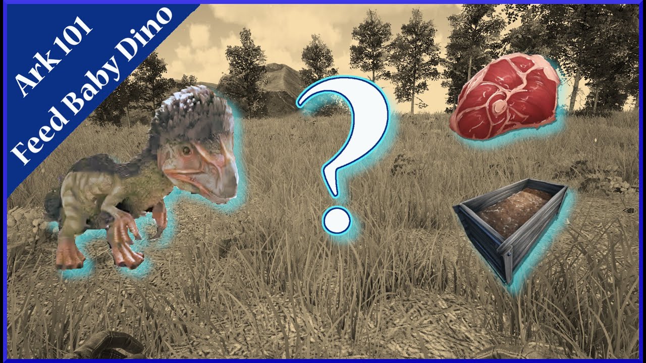 Как кормить детенышей динозавров | Ark Survival evolve
