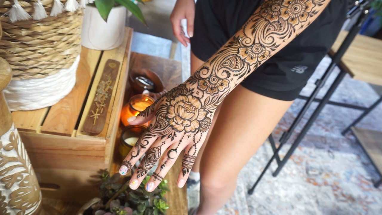 Henna Designs Tutorial Step-by-step Full Arm Henna