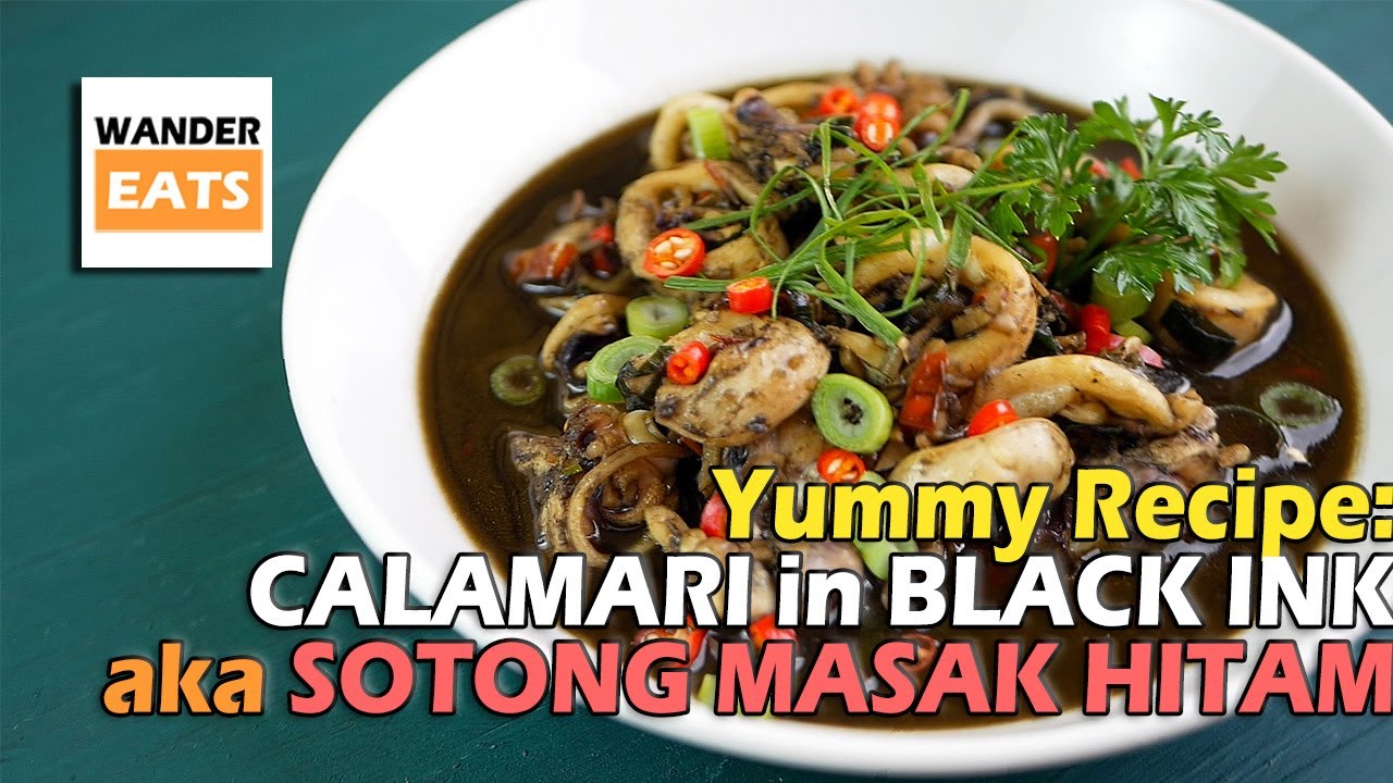 Recipe: CALAMARI IN BLACK INK aka Sotong Masak Hitam (Black Ink Squid)