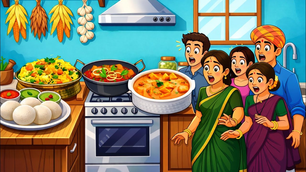 Kisne Banaya Tino Time Ka Khana? | किसने बनाया तीनो टाइम का खाना | Hindi kahani | Hindi cartoon 