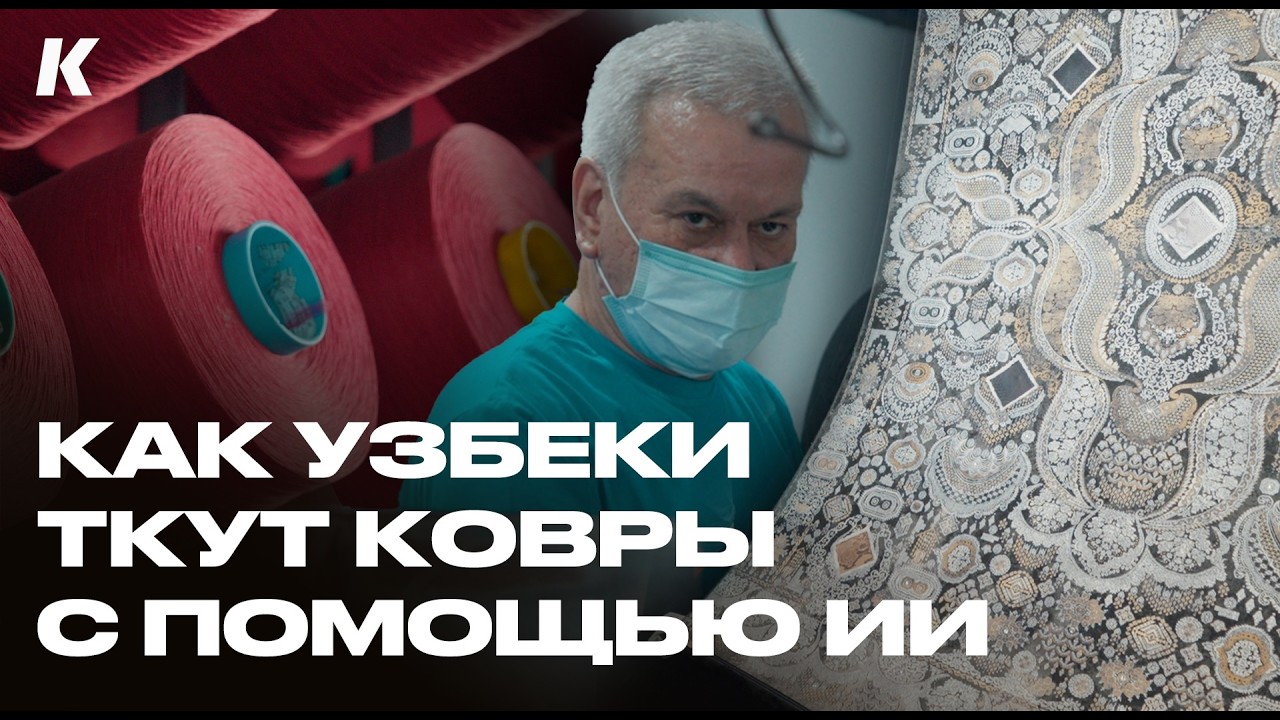 Производство Узбекских Ковров: кожа питона, камни Swarovski и пластиковые бутылки