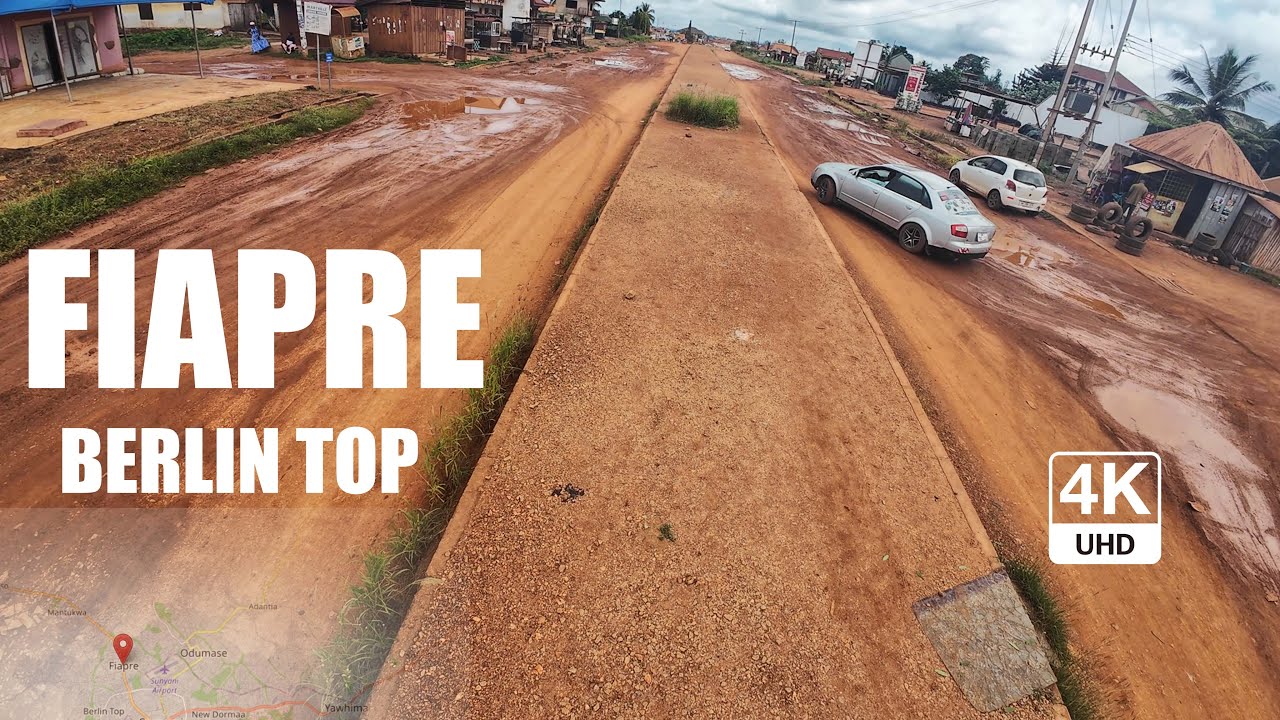 Fiapre Walk Tour E18 from Berlin Top in Sunyani Ghana 4K