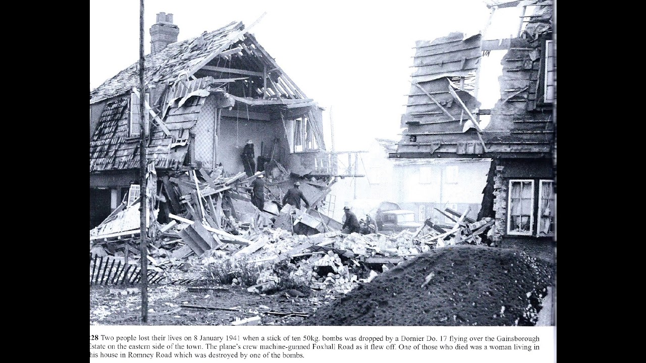 WW II Bombing of Ipswich UK