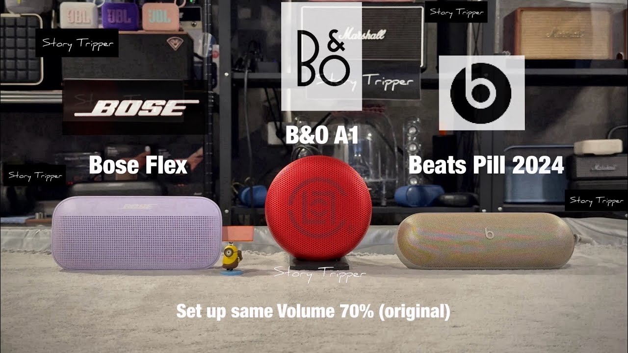 Bose Flex против B&O A1 против Beats Pill 2024
