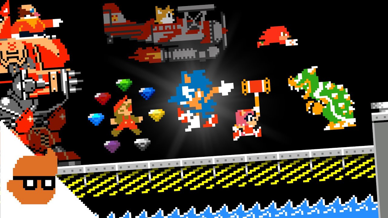 Sonic All-Stars take on BOWSER!