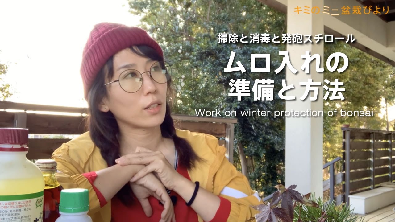 ムロ入れの準備と方法【キミのミニ盆栽びより】How to protect winter