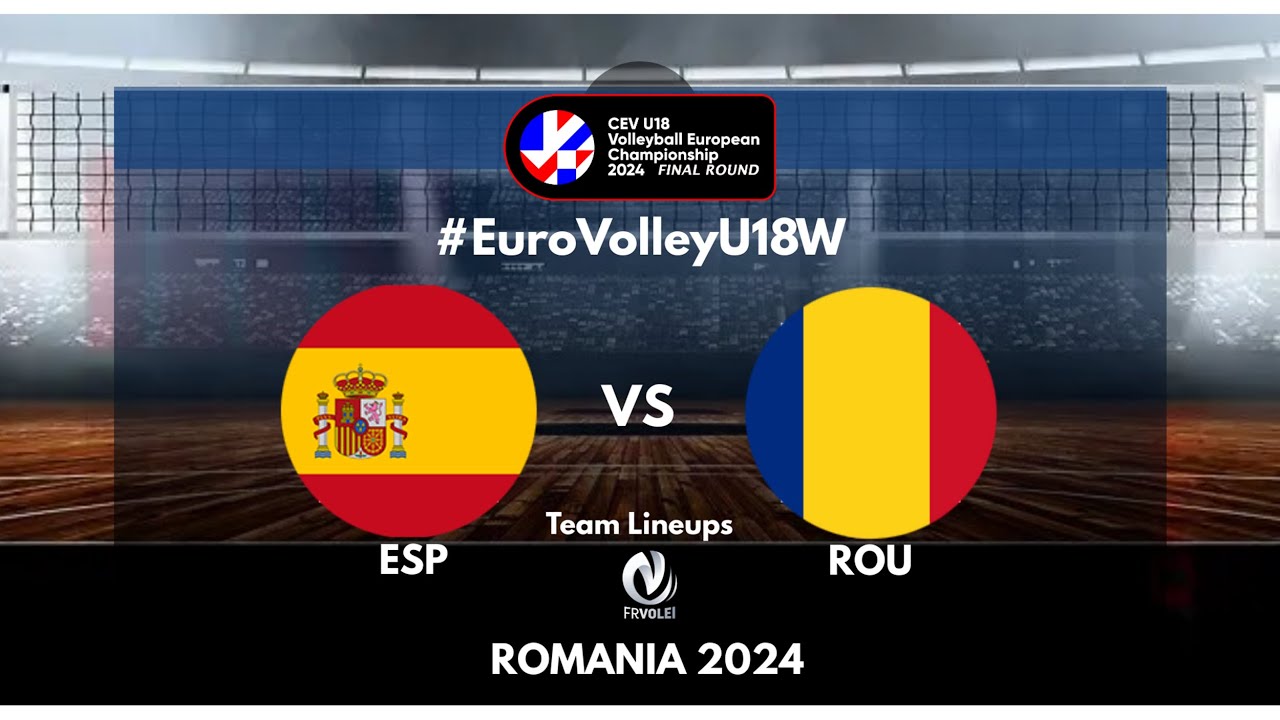 𝐋𝐈𝐕𝐄 | ESP 🆚 ROU | CEV U18W - Final Round
