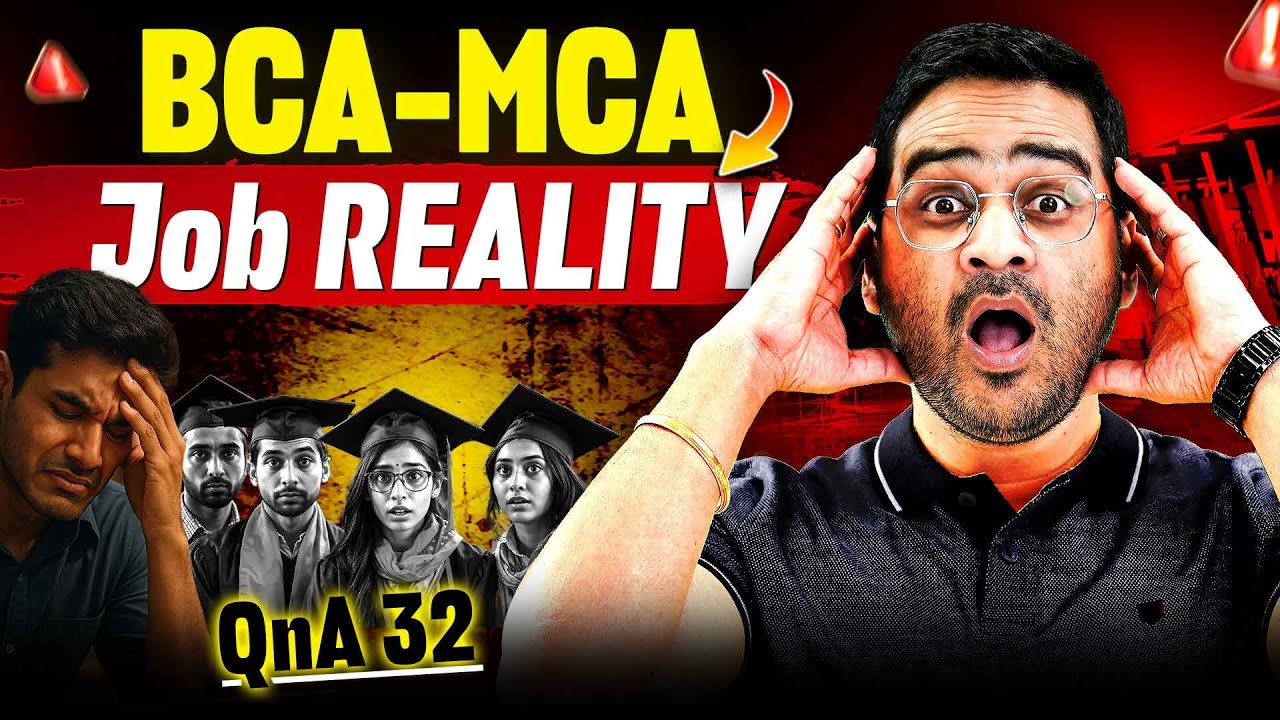 🚨BCA MCA Job Reality | After BCA Non Coding Jobs | MCA After Open BCA #BCA #BCACourse #MCA #BCAJobs