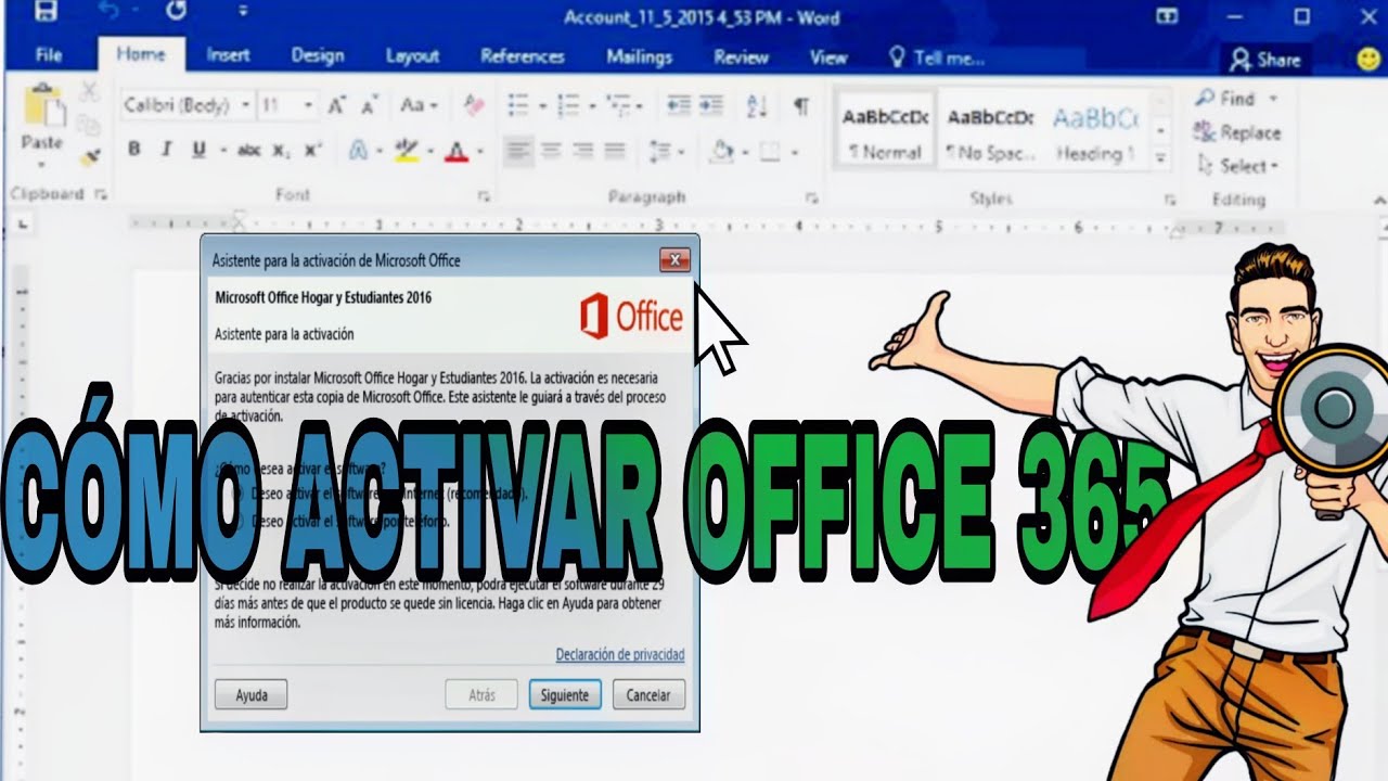 C&oacute;mo  activar Microsoft Office 365