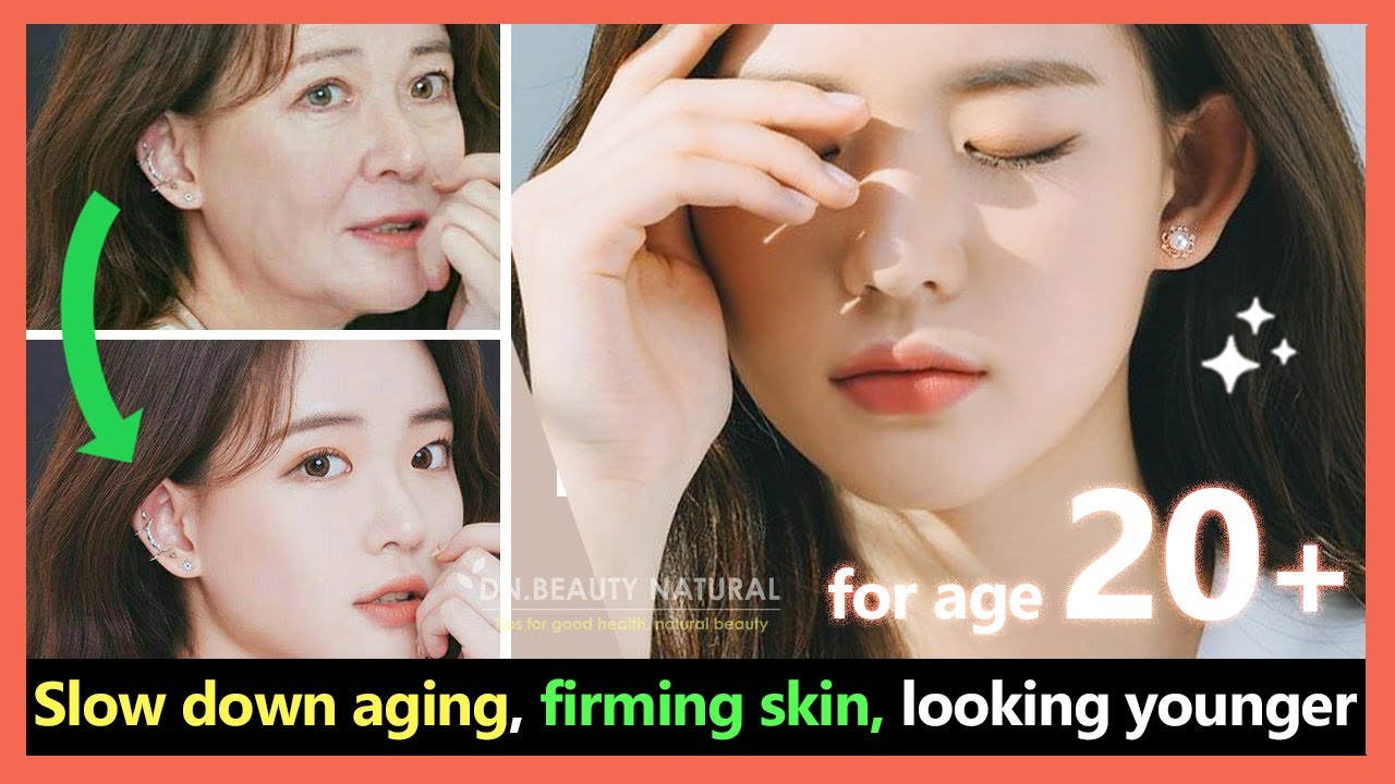 Face Exercise for slow down the skin. Make skin firmer & look younger, slimmer face (age 20+)