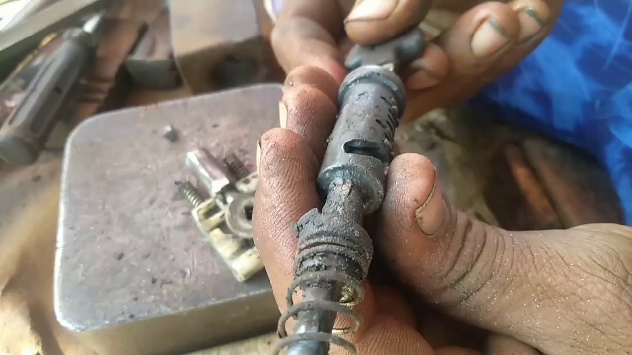 How to splendor ignition lock repairing