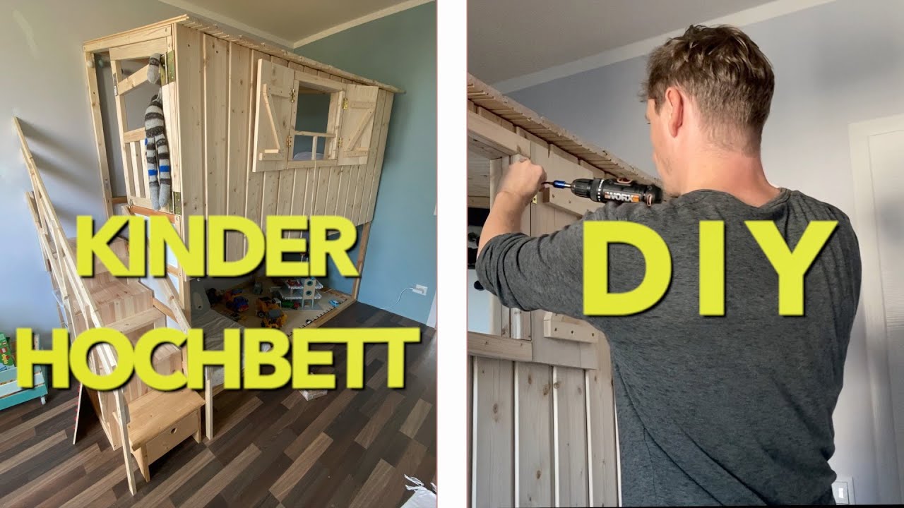 DIY Kinderhochbett selber bauen TEIL 2 IKEA KURA