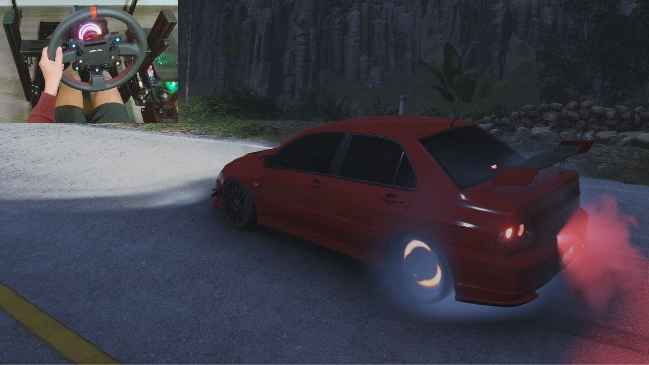Night Stroll With Mitsubishi Lancer Evolution Vlll MR 2004 / Forza horizon 5 /Simagic Evo