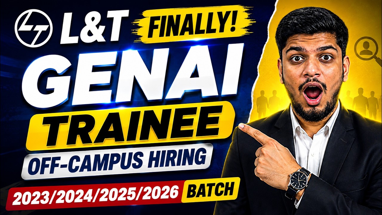 🔥Крупнейший найм в L&T | Найм GenAI в L&T: ВЫПУСКНИКИ 2026/2025/2024/2023 | Внекампусный найм нов...