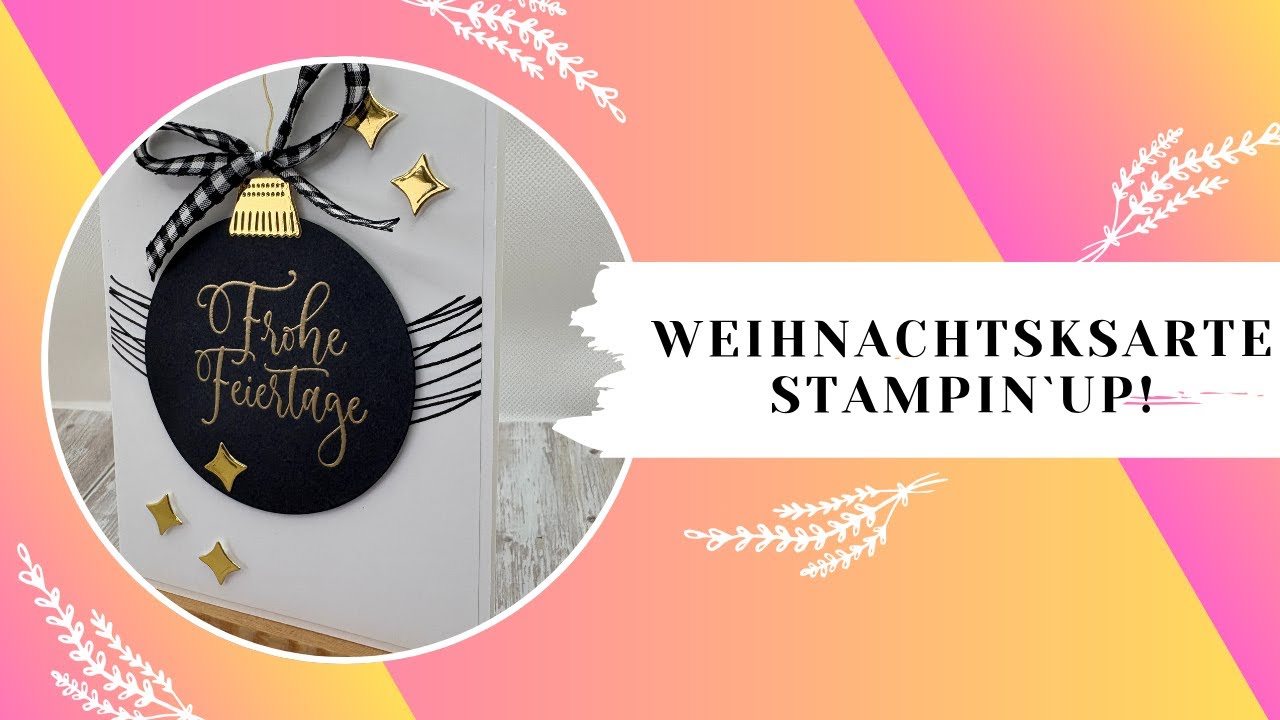 #diy Weihnachtskarte  /mit dem Produktpaket Schmuckvolle Weihnachten von Stampin`up!