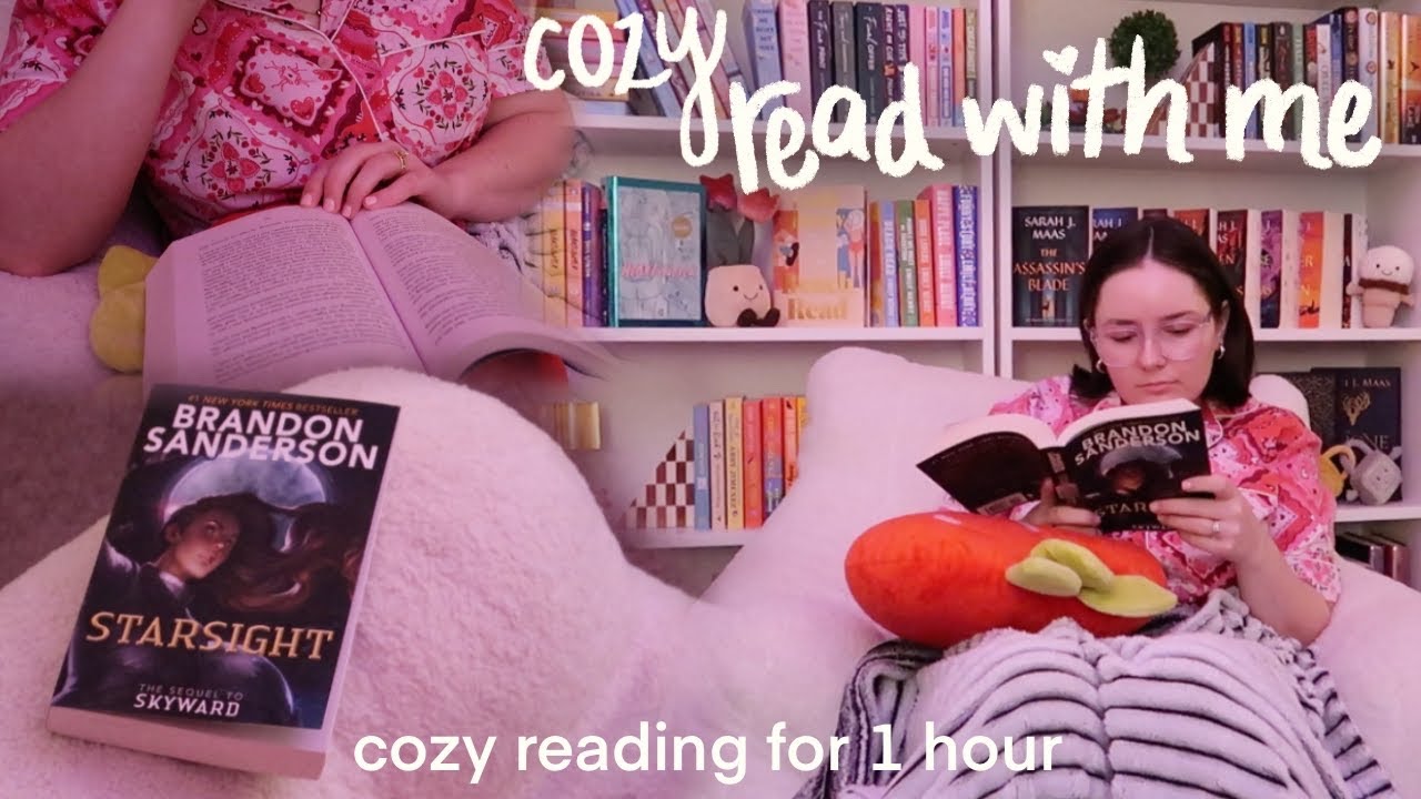read with me for 1 hour 🩷🕯📕 *with cozy background music*