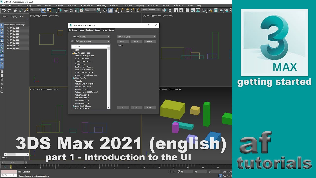 Начало работы в 3DS Max (часть 1) — Введение в пользовательский интерфейс