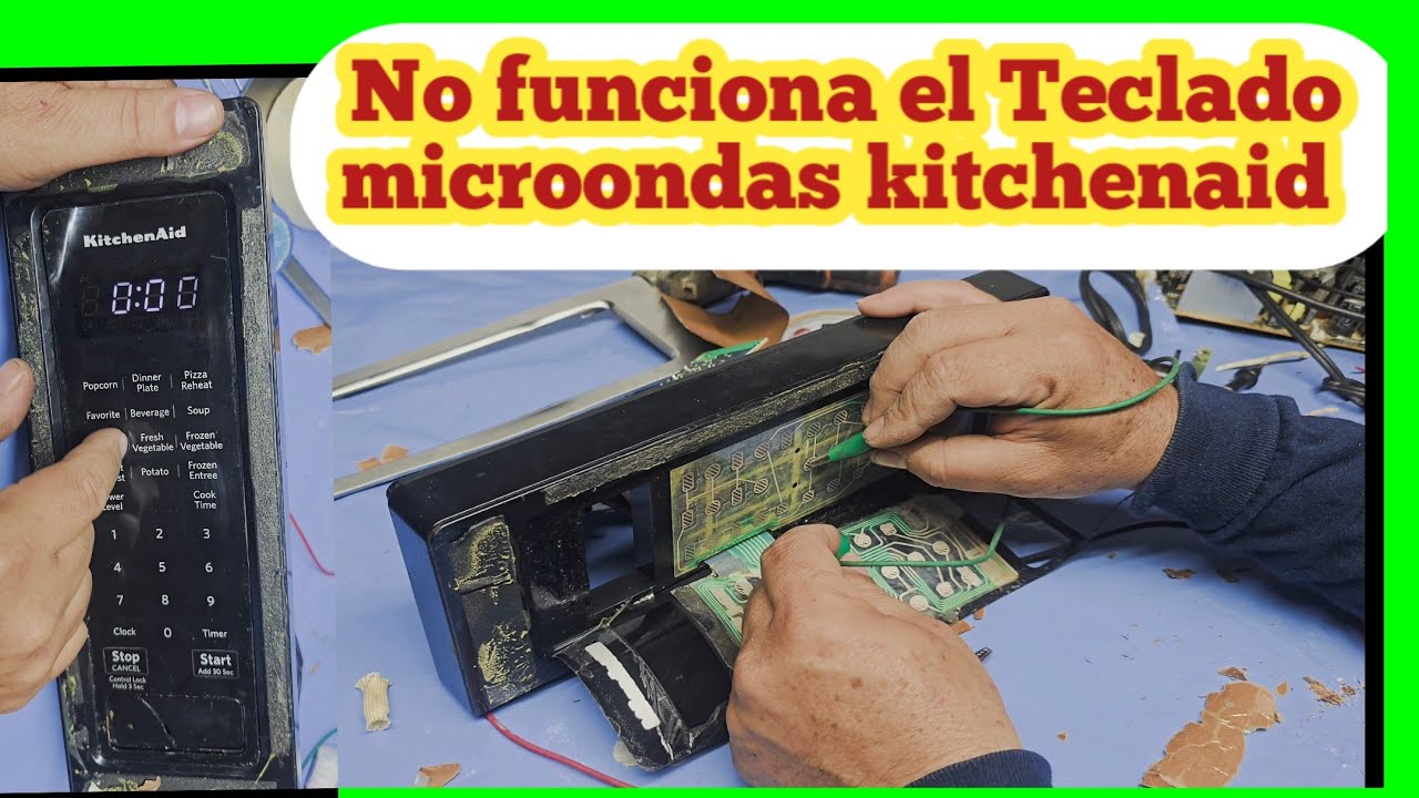 Checa porque no funcionan algunos números De microondas kitchenaid ( y no es problema del flexible )