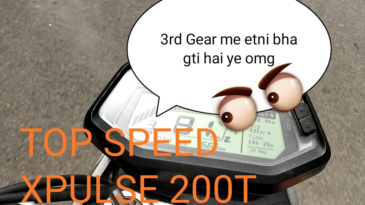 XPULSE 200T TOP SPEED ON 3rd GEAR | HERO XPULSE 200 | 