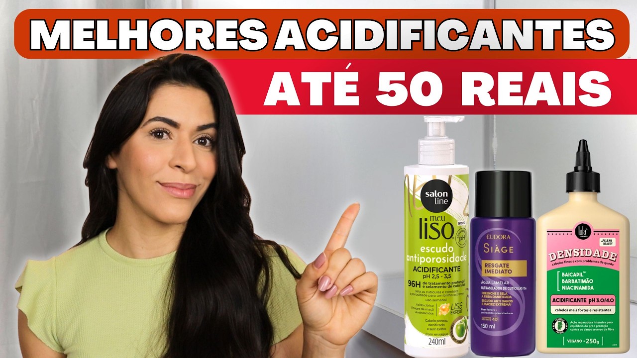 TOP 5 ACIDIFICANTE CAPILAR ATÉ 50 REAIS - NACIONAIS para USAR TODA SEMANA | Larisse Gama