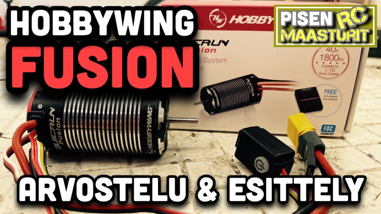 Hobbywing Fusion arvostelu ja esittely - Harjaton moottori systeemi ryömintään rc-crawlereihin