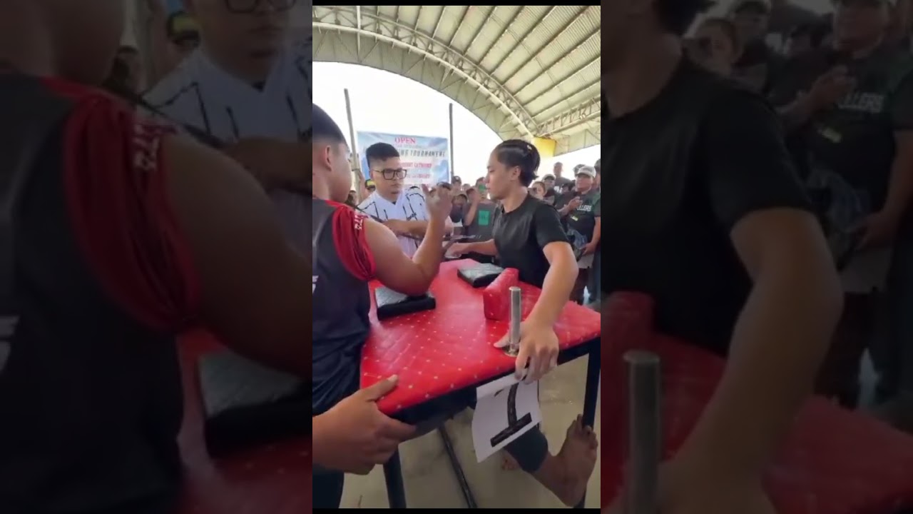 Eto 😱talaga Ang full video😱 Ang laban ni Batang hamog vs batang halimaw #batangmamaw #armwrestling 