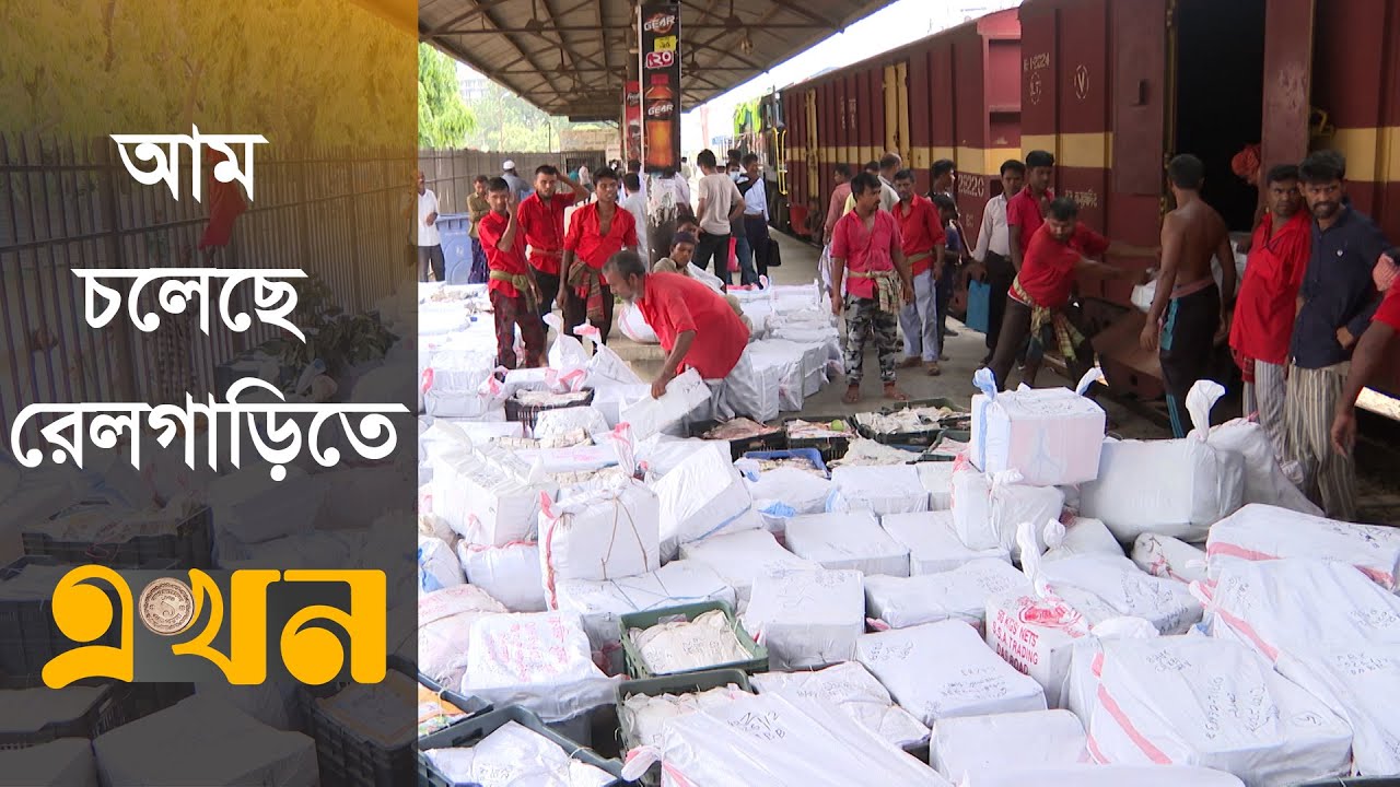 ট্রাকের চেয়ে ৩ ভাগ কম খরচে আম পরিবহন | Mango Train | Ekhon TV