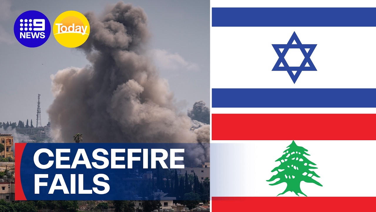 Hezbollah rejects peace deal, fresh airstrikes launched | 9 News Australia