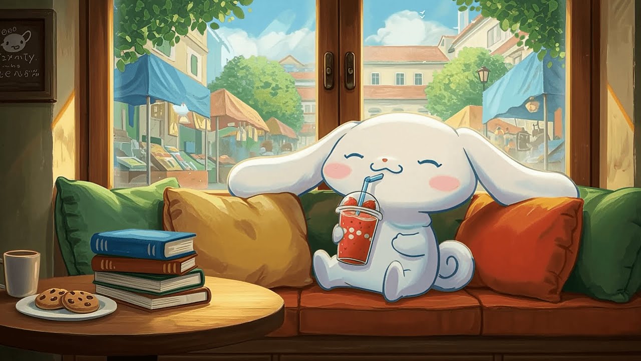 Cinnamoroll’s Cozy Café Afternoon ☕ Lofi Chill Beats for Reading, Relaxation, and Sweet Escapes