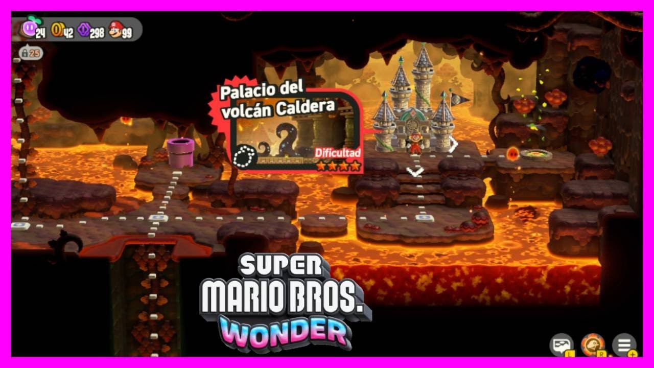 🔥 SEMILLA EN EL PALACIO DEL VOLCAN CALDERA / SUPER MARIO BROS WONDER 🔥