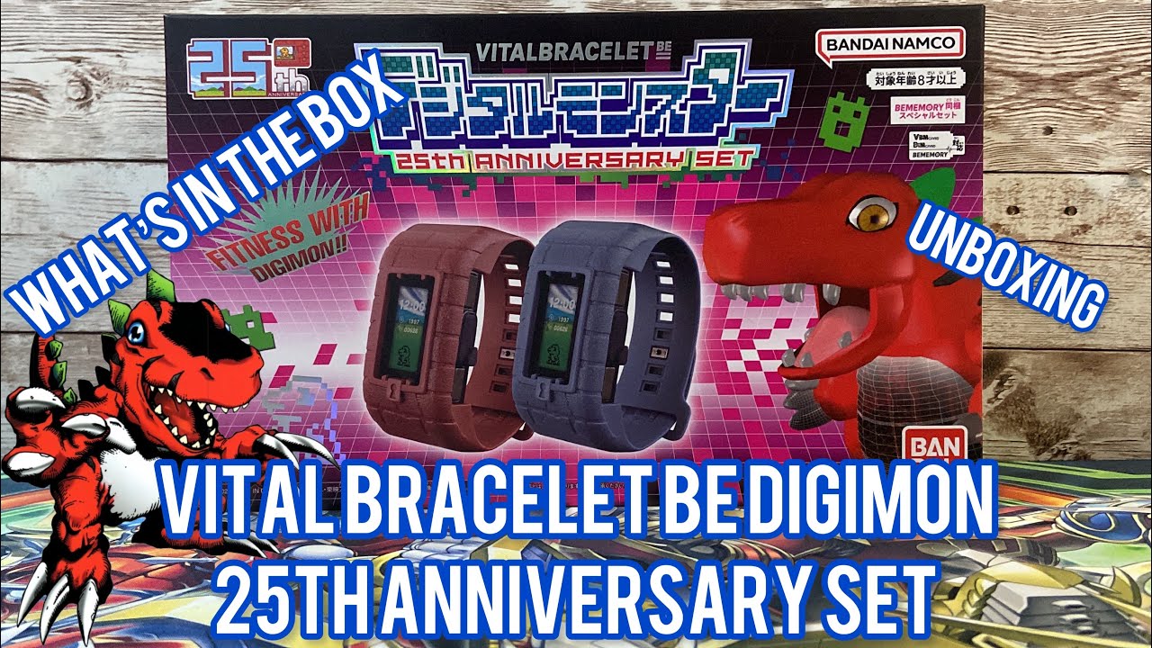 Digimon Vital Bracelet BE - 25th Anniversary Set - Unboxing
