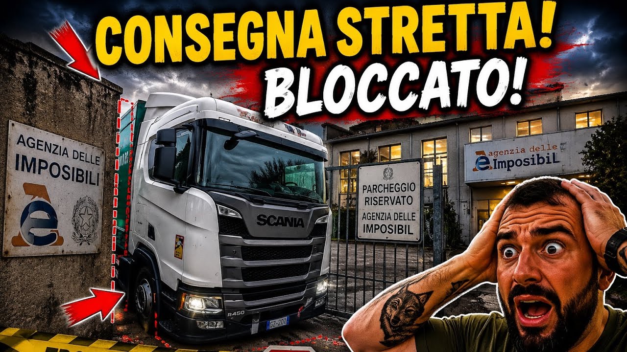 Mi blocco con il camion dentro il parcheggio auto #camionista #camion #autostra #lavoro #truck